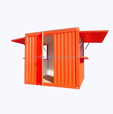 Moderne ontwerp broodje paneel Flat Pack Container Mobiele modulaire verzending Geaffrouwde huis voor koffiewinkel of containerbar