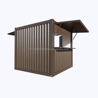 Moderne ontwerp broodje paneel Flat Pack Container Mobiele modulaire verzending Geaffrouwde huis voor koffiewinkel of containerbar
