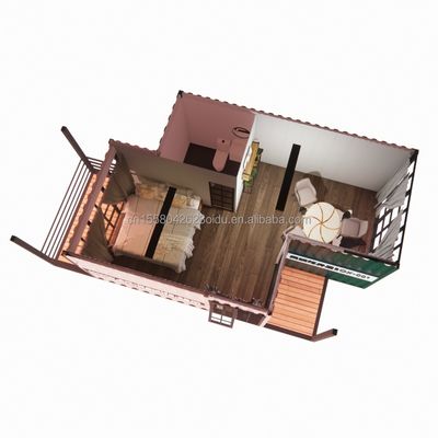 Op maat gemaakte kleur Moderne snelle bouw Modulaire prefab huis Hotel Container Huizen met badkamer en keuken voor hotels