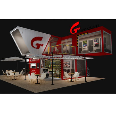Gepersonaliseerde kleur 10ft 20ft Moderne mobiele modulaire prefab huis Gemakkelijk te installeren Flat Pack Prefab ontkoppelbare container