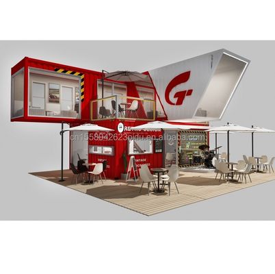 Gepersonaliseerde kleur 10ft 20ft Moderne mobiele modulaire prefab huis Gemakkelijk te installeren Flat Pack Prefab ontkoppelbare container