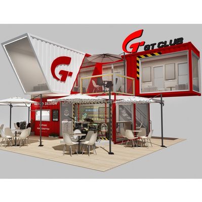 Gepersonaliseerde kleur 10ft 20ft Moderne mobiele modulaire prefab huis Gemakkelijk te installeren Flat Pack Prefab ontkoppelbare container