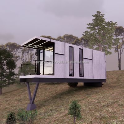 Aluminiumlegering Venster 20ft Prefab Huis Container Huis Hotel Leisure Container Vakantie Huis Luxe Huis Lichte staal Villa