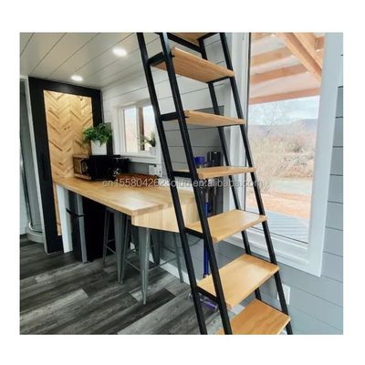 Gepersonaliseerde kleur 40ft LOFT Family Style Mobilhuis met geprefabriceerde stalen structuur en houten buitenmuur
