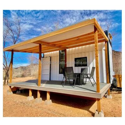Gepersonaliseerde kleur 40ft LOFT Family Style Mobilhuis met geprefabriceerde stalen structuur en houten buitenmuur