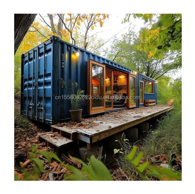 Uitbreidbare containerwand 50/75/100mm Wave Sandwich Panel voor buiten 20ft en 40ft prefab draagbare scheepvaartcontainer Home