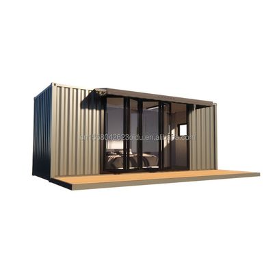 Residentiële modulaire geprefabriceerde trailer met 50/75/100mm Wave Sandwich Panel Walls 20ft Modern Design Style