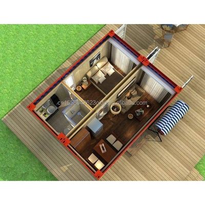 Uitbreidbare containerwand 50/75/100mm Wave Sandwich Panel voor buiten 20ft en 40ft prefab draagbare scheepvaartcontainer Home