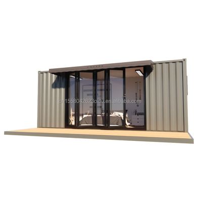 Residentiële modulaire geprefabriceerde trailer met 50/75/100mm Wave Sandwich Panel Walls 20ft Modern Design Style