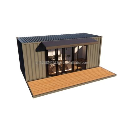 Residentiële modulaire geprefabriceerde trailer met 50/75/100mm Wave Sandwich Panel Walls 20ft Modern Design Style