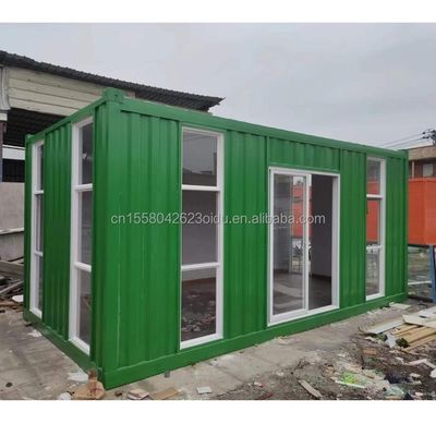 Hotel Resort Steel Frame Office Container House met 50/75/100mm Wave Sandwich Panel en gegalvaniseerd stalen buiging 180g