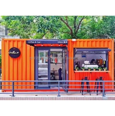 Hotel Resort Steel Frame Office Container House met 50/75/100mm Wave Sandwich Panel en gegalvaniseerd stalen buiging 180g