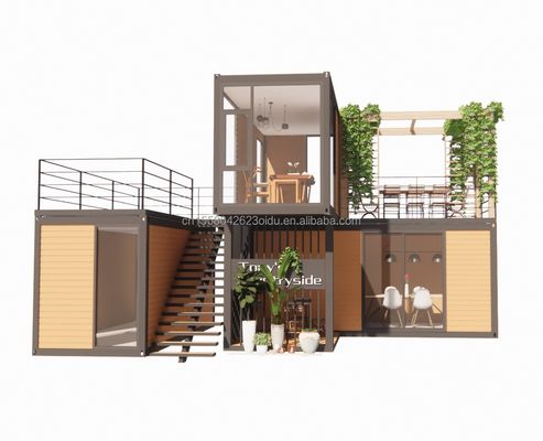 Modulaire geprefabriceerde huizen van gegalvaniseerde stalen vierkantbuizen voor kantoor en appartement