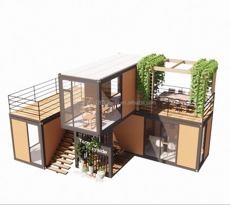 Modulaire geprefabriceerde huizen van gegalvaniseerde stalen vierkantbuizen voor kantoor en appartement