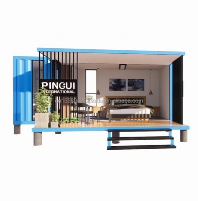 Op maat gemaakte 20ft eenpersoonskamer uitbreidbare containerkamer met modern ontwerp en aluminium allooi ramen