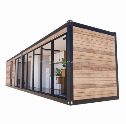 Voorgefabriceerde houten luxe kleine woonkamer draagbare voorgefabriceerde container huizen met slaapkamer badkamer keuken woonkamer