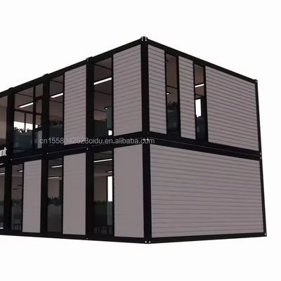 Buitenbouwterrein Geprefabriceerd modern ontwerp kantoorgebouw met gegalvaniseerd stalen buigwerk 180g