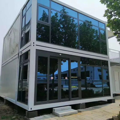 Buitenbouwterrein Geprefabriceerd modern ontwerp kantoorgebouw met gegalvaniseerd stalen buigwerk 180g