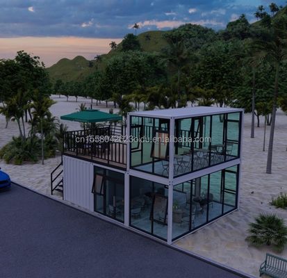 Buitenbouwterrein Geprefabriceerd modern ontwerp kantoorgebouw met gegalvaniseerd stalen buigwerk 180g