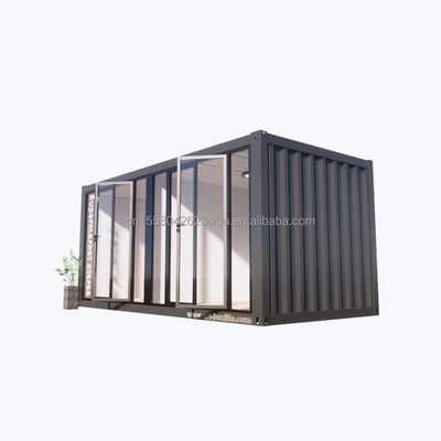 Aluminiumlegeringsvensters en 50/75/100mm Wave Sandwich Panel 20ft Prefab Container Kledingwinkel Container Kiosk Mobiele winkel