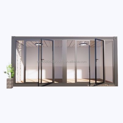 Aluminiumlegeringsvensters en 50/75/100mm Wave Sandwich Panel 20ft Prefab Container Kledingwinkel Container Kiosk Mobiele winkel