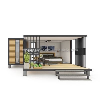 20 voet container huis handig afgerond ontwerp voor moderne woon- en uitbreiding van eenpersoonskamers
