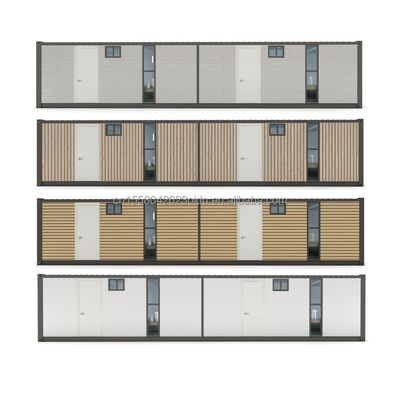 Hotel 40 voet 2 slaapkamers Woon Container Huis Customized Kleur Prefab voorgebouwd Modulair Kleine Verhuisbare Verzending Draagbare Huizen