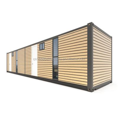 Vervoercontainer met 4 slaapkamers Residentiële mini-lounge Muur 50/75/100mm Wave Sandwich Panel