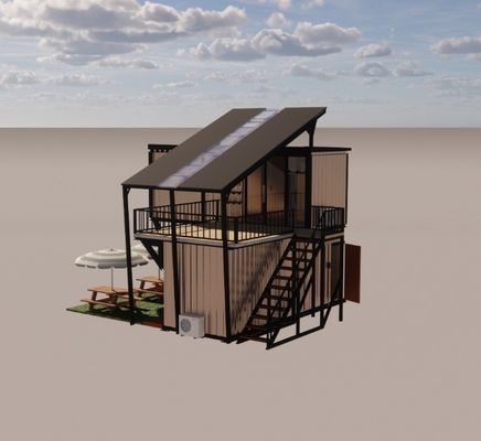 Gegalvaniseerd stalen buigwerk 180g Frame Design Stalen structuur Modulaire villa voor luxe container Prefab huizen
