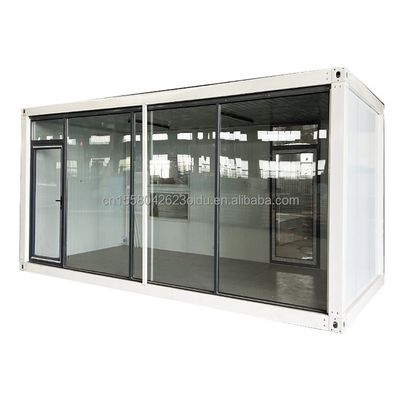 Containerhuizen Draagbare luxe Prefabricated 20ft 40ft Huizen met aangepaste kleur