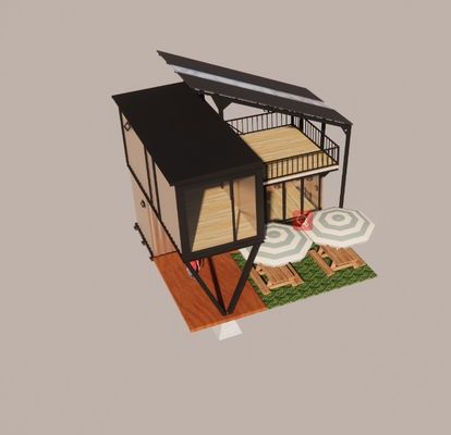 Gegalvaniseerd stalen buigwerk 180g Frame Design Stalen structuur Modulaire villa voor luxe container Prefab huizen
