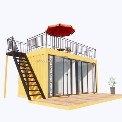 Direct verkoopt snel assemblage geprefabriceerde staalstructuur mobiele huis voor thuis koffie winkel container in 20ft of 40ft