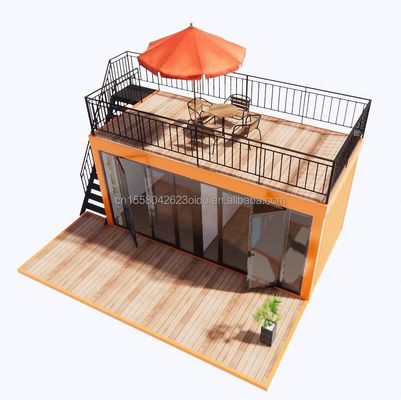 Direct verkoopt snel assemblage geprefabriceerde staalstructuur mobiele huis voor thuis koffie winkel container in 20ft of 40ft
