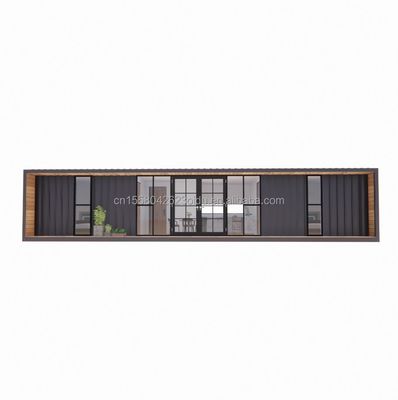 Hoofdstructuur gegalvaniseerde stalen vierkantbuizen luxe 2 slaapkamers platte container module voor handig huis in 20ft of 40ft