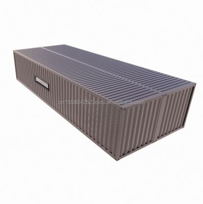 Hoofdstructuur gegalvaniseerde stalen vierkantbuizen luxe 2 slaapkamers platte container module voor handig huis in 20ft of 40ft
