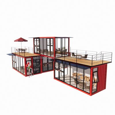 50/75/100mm Wave Sandwich Panel Wand Modulaire mobiele winkel voor container Dessertwinkel Straat Prefab koffie kiosk Booth Design