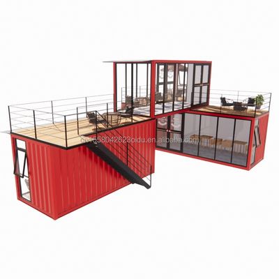50/75/100mm Wave Sandwich Panel Wand Modulaire mobiele winkel voor container Dessertwinkel Straat Prefab koffie kiosk Booth Design