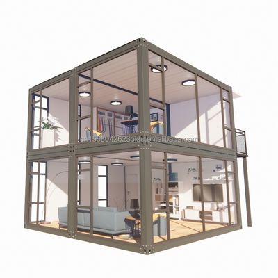 Bedrijfsvoorzieningen voor supermarkten Grote gordijnwand Glasraam Verhuisbaar huis Containerruimte