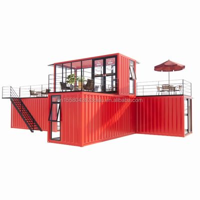 50/75/100mm Wave Sandwich Panel Wand Modulaire mobiele winkel voor container Dessertwinkel Straat Prefab koffie kiosk Booth Design