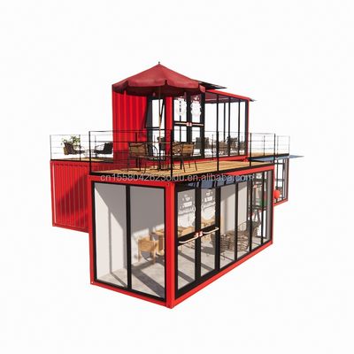 50/75/100mm Wave Sandwich Panel Wand Modulaire mobiele winkel voor container Dessertwinkel Straat Prefab koffie kiosk Booth Design