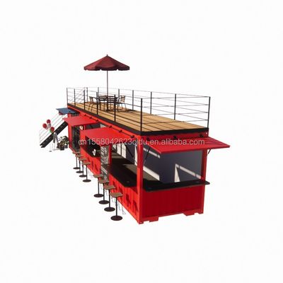 Winkel 20ft 40ft Container winkel Uitbreiding Booth Ontwerp uw eigen outdoor koffie winkel met Aluminium Alloy ramen