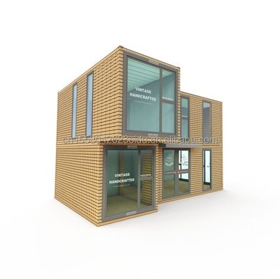 Moderne ontwerp houten platte verpakking Tiny Container House met 50/75/100mm Wave Sandwich Panel muur en meerdere gebruiksopties