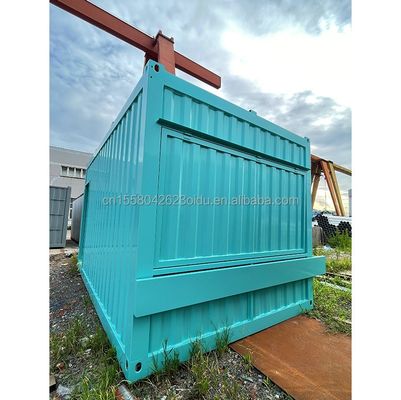 Gegalvaniseerde stalen vierkantbuizen Hoofdstructuur en aluminiumlegering Vensters voor containerwinkel