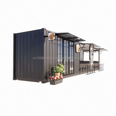 Hotel accommodatieoplossing geprefabriceerde modulaire containerhuizen in containerwinkel/winkel met aluminiumlegeringsvensters