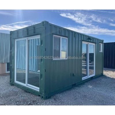Gegalvaniseerde stalen vierkantbuizen Hoofdstructuur en aluminiumlegering Vensters voor containerwinkel