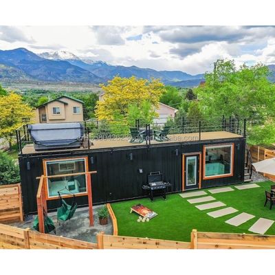 50/75/100mm Wave Sandwich Panel Muur Prefabricated Staal Container Huis voor Hotel 20ft Houten Prefabricated Family Appartement