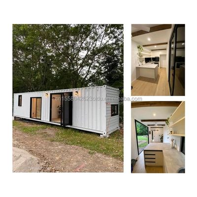 50/75/100mm Wave Sandwich Panel Muur Prefabricated Staal Container Huis voor Hotel 20ft Houten Prefabricated Family Appartement