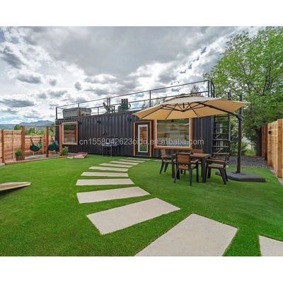50/75/100mm Wave Sandwich Panel Muur Prefabricated Staal Container Huis voor Hotel 20ft Houten Prefabricated Family Appartement