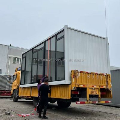 Gepersonaliseerd kleurstaal frame gegalvaniseerd stalen buiging 180g vouwbaar plat pakket container huis voor slaapkamer accommodatie