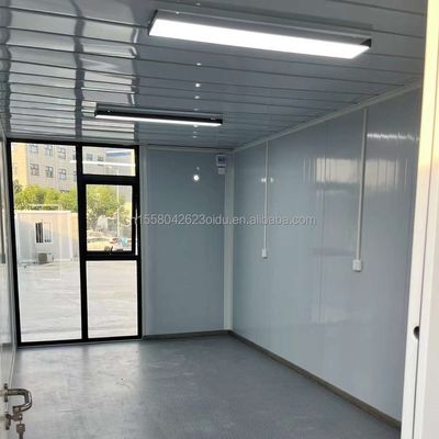 Gepersonaliseerd kleurstaal frame gegalvaniseerd stalen buiging 180g vouwbaar plat pakket container huis voor slaapkamer accommodatie